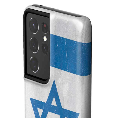 Israel Flag Distressed Galaxy S21 Ultra 5G Pro Case